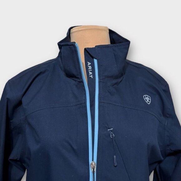 Ariat Waterproof Jacket Women's Large Riding Rain EUC Outdoor Pockets Vented - Picture 3 of 9